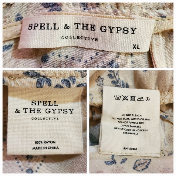 Spell and the gypsy collective Celestial in khaki and black - Picture 13 of 13